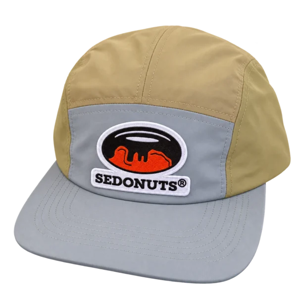 Hat Multi Color Nylon Camper (Beige & White)