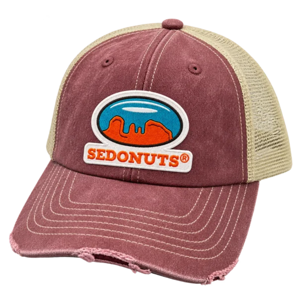 Vintage Distressed Trucker Hat (Beige)