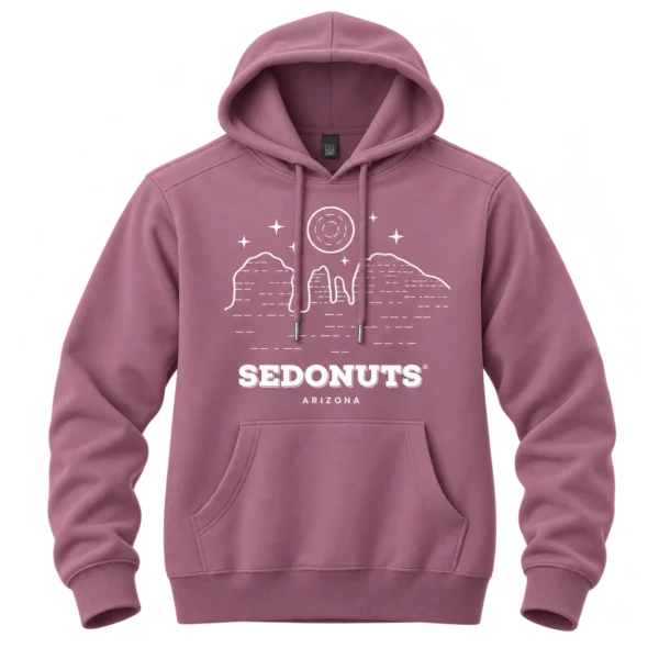 Hoodie Mauve Line