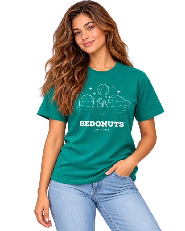 Teal Sedonuts Desert Graphic T-Shirt
