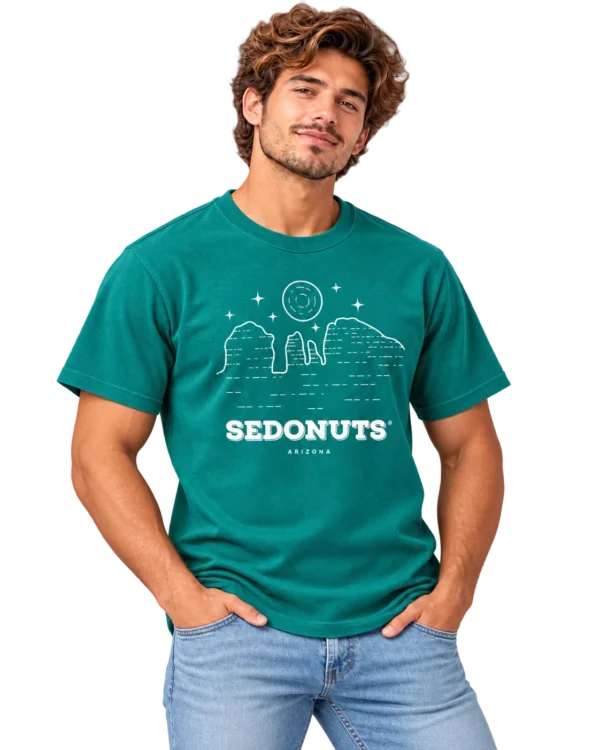 Teal Sedonuts Desert Graphic T-Shirt