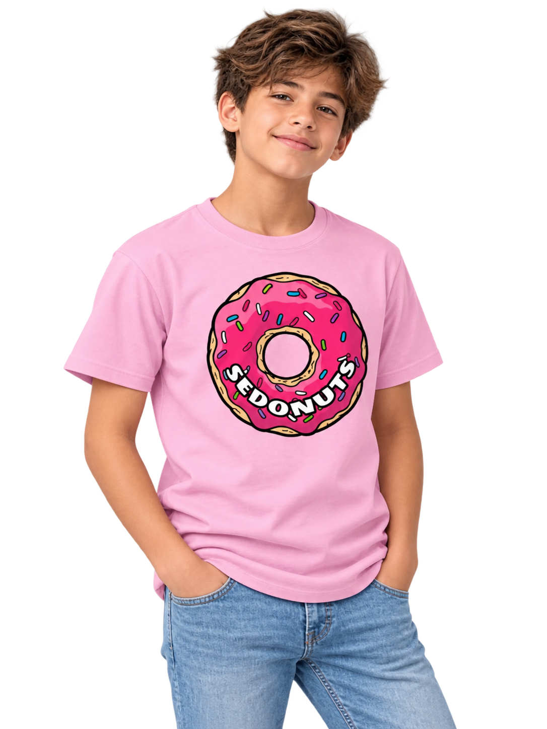 Pastel Pink SEDONUTS Donut Tee