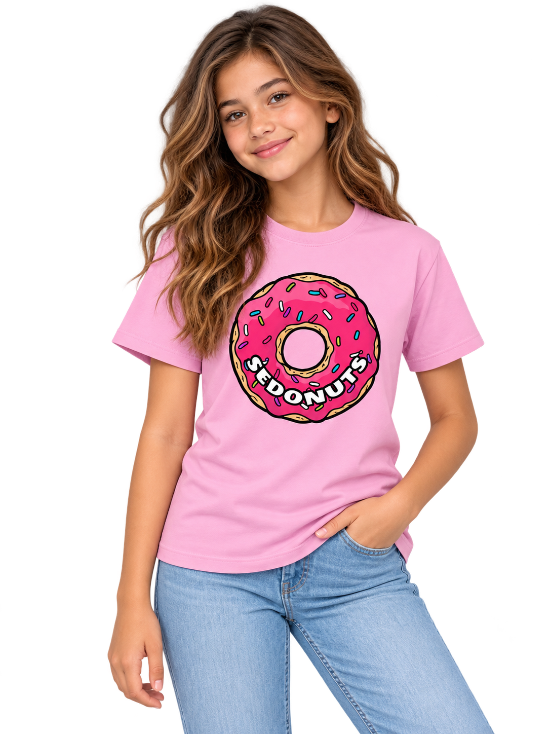 Pastel Pink SEDONUTS Donut Tee