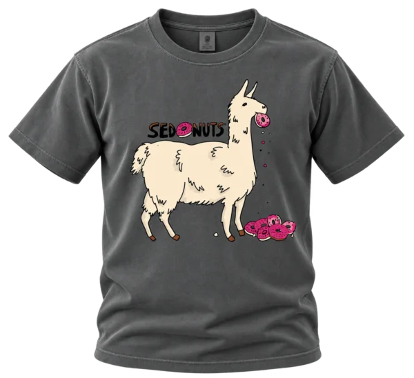 Sedonuts Llama Charcoal T-Shirt